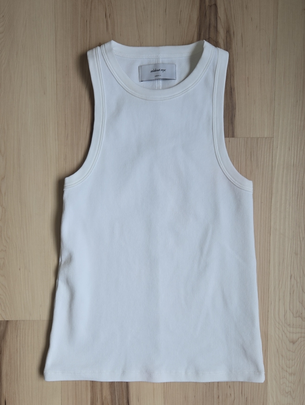 Sold Out NYC Tank Top, White, Size Small